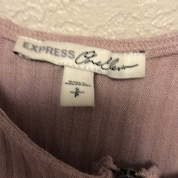 Pink ribbed one eleven crop tank - Picture 2 of 2